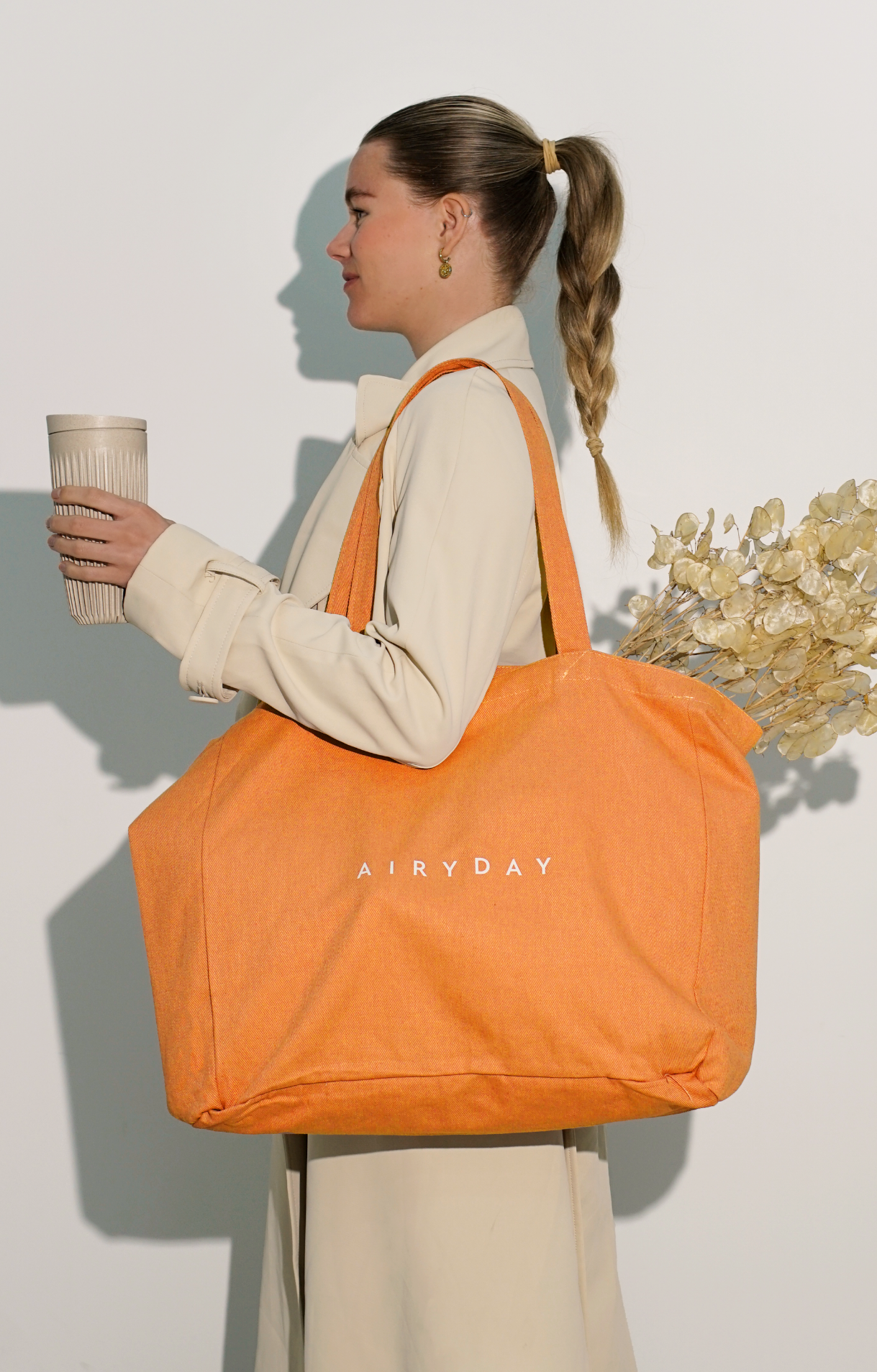 Canvas Tote Bag - Orange