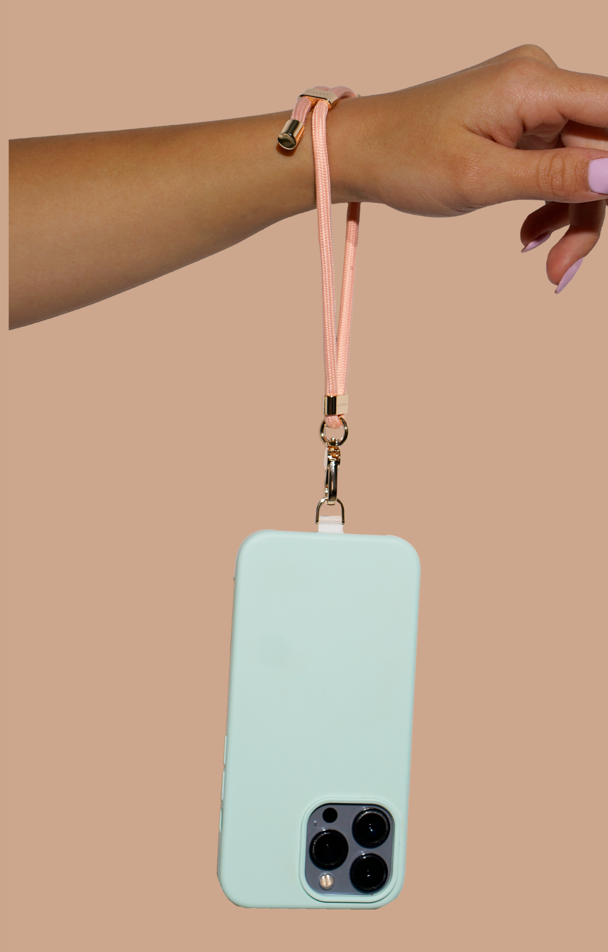 Wrist Phone Strap - Peach